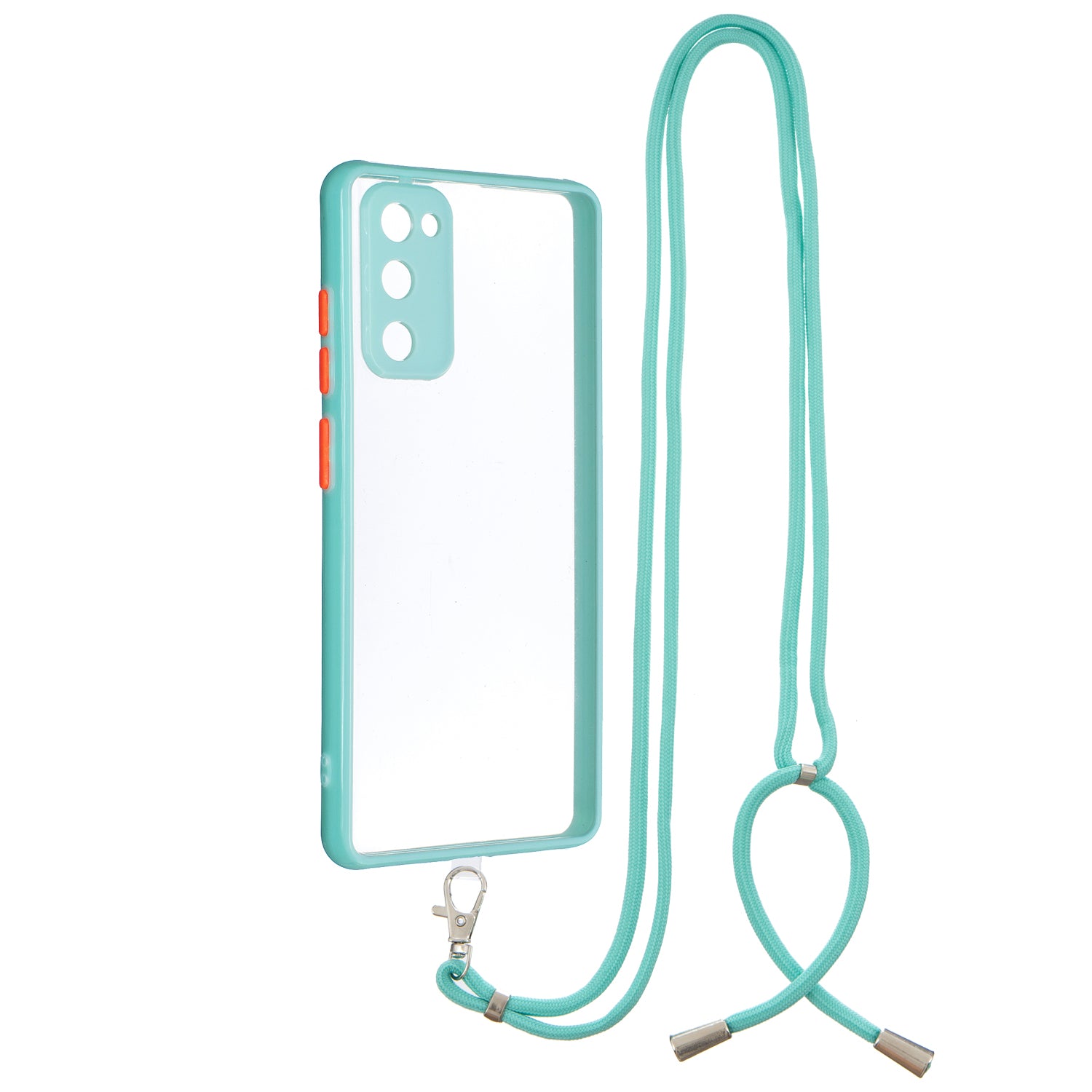 Transparent TPU + Acrylic Back Phone Cover Shell with Lanyard for Samsung Galaxy S20 FE 2022/S20 FE 4G/S20 FE 5G/S20 Lite - Green Transparent TPU + Acrylic Back Phone Cover Shell with Lanyard for Samsung Galaxy S20 FE 2022/S20 FE 4G/S20 FE 5G/S20 Lite - Green